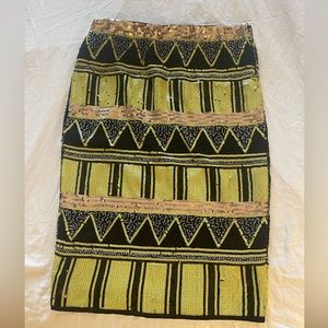 Endless Rose Sequin Pencil Skirt